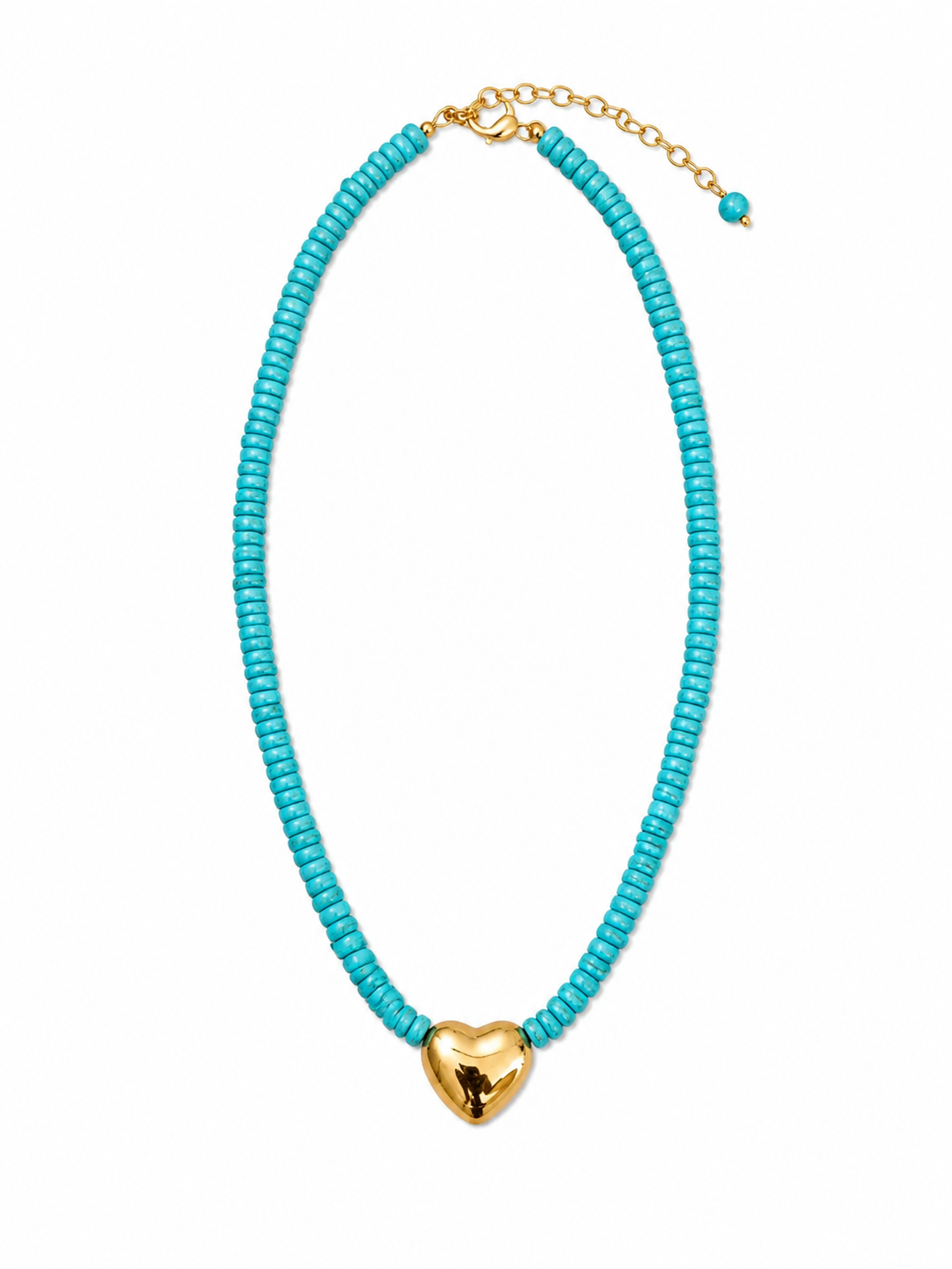 TURQUOISE HEART NECKLACE