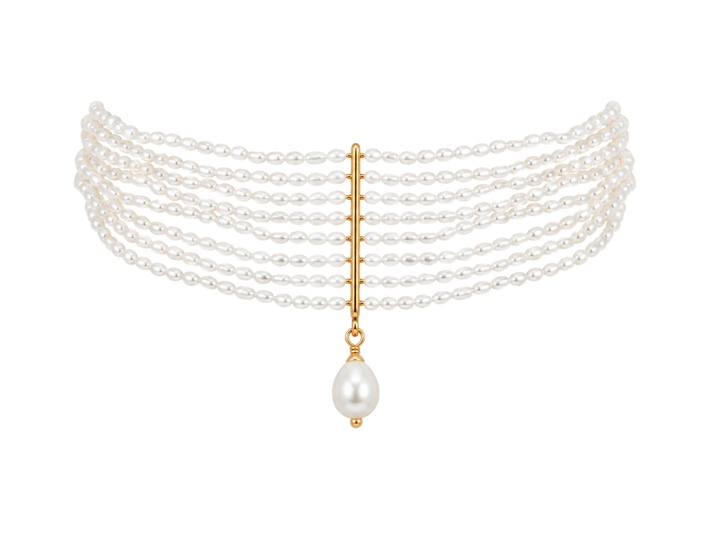CROWN OF PEARLS CHOKER