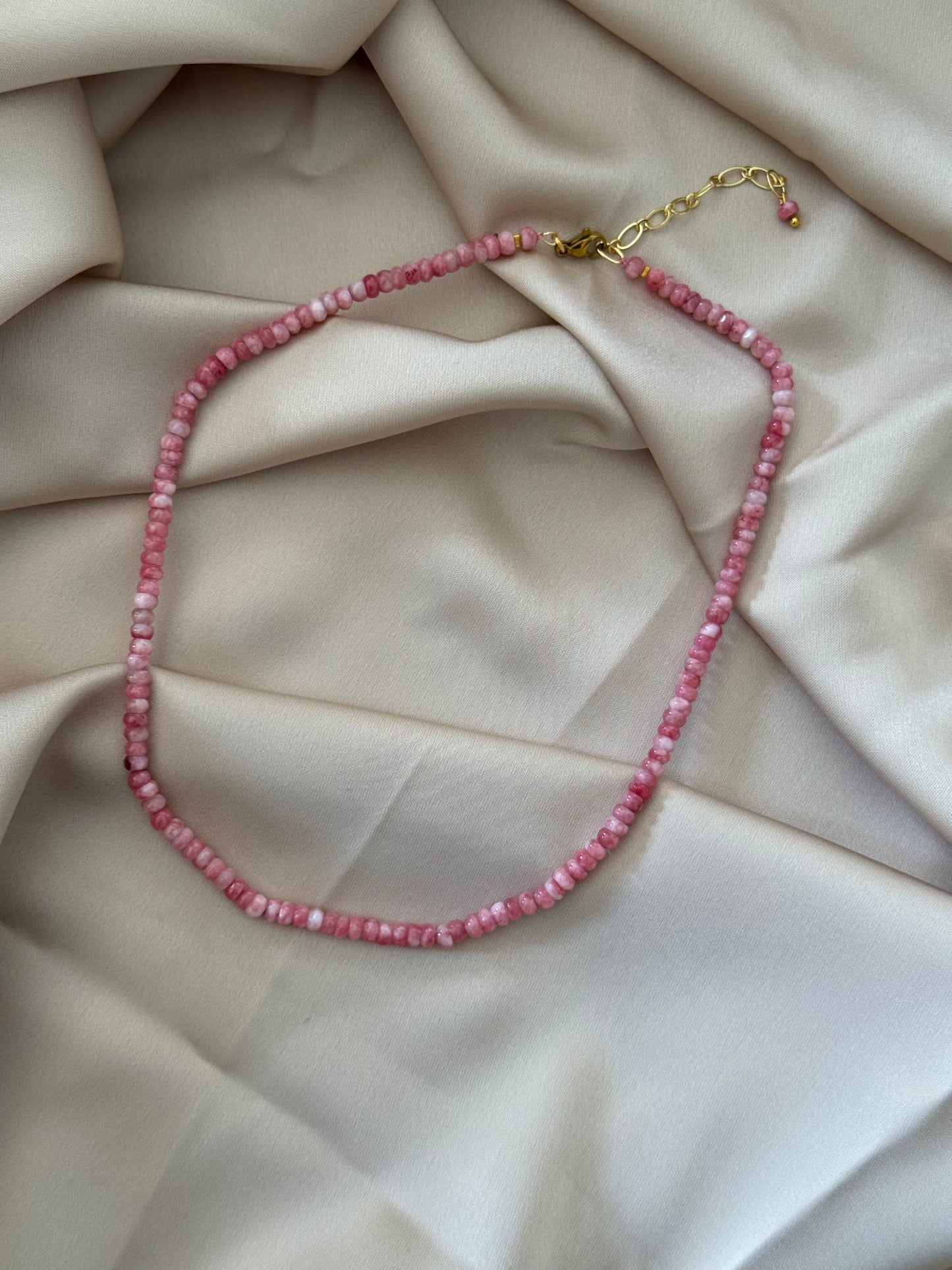 PINK JADE NECKLACE