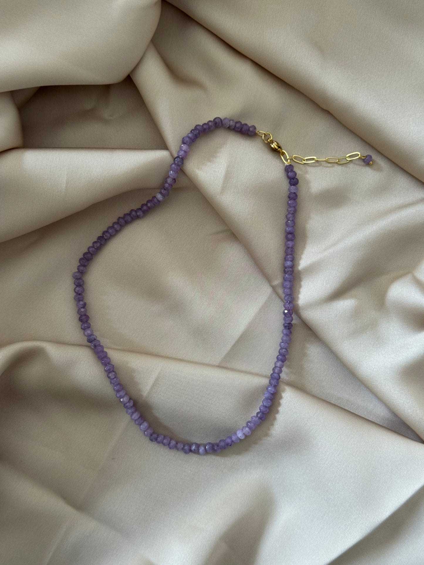 PURPLE JADE NECKLACE