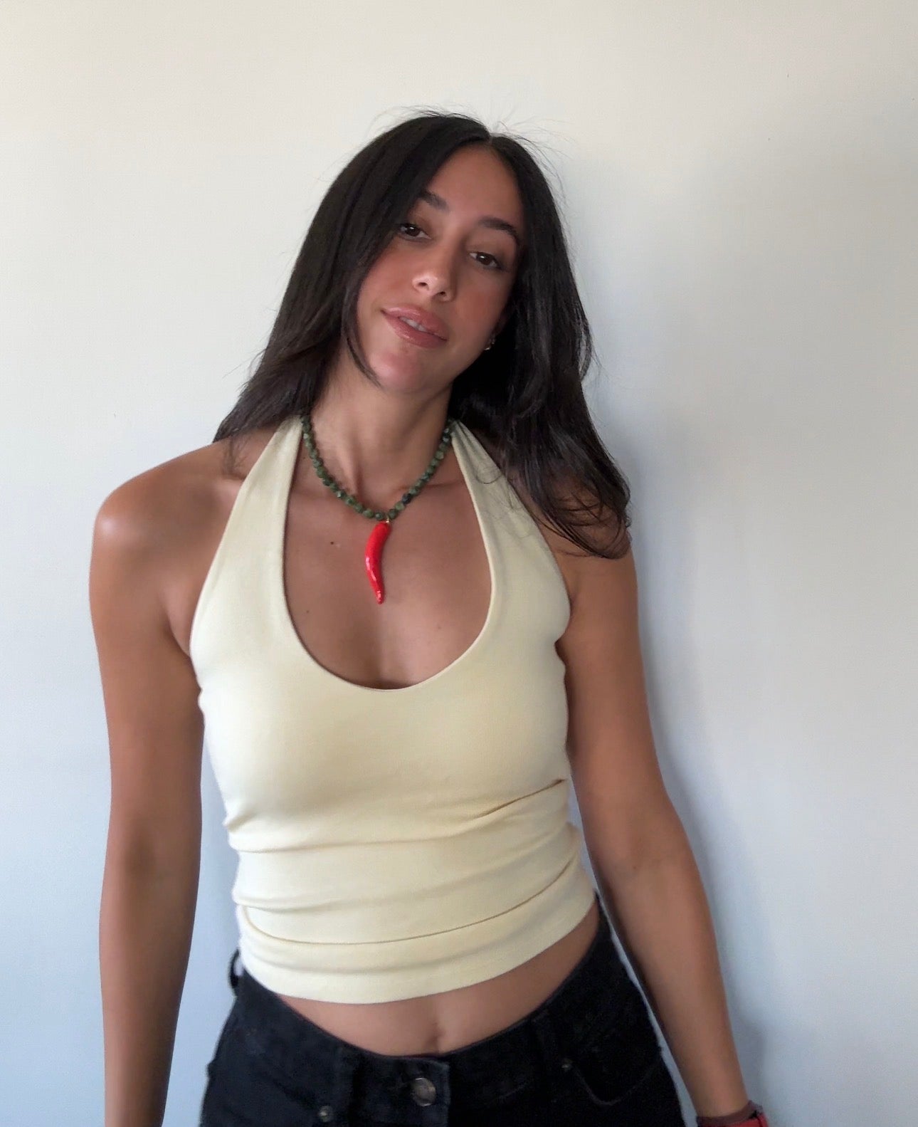 PEPERONCINO AGATE NECKLACE