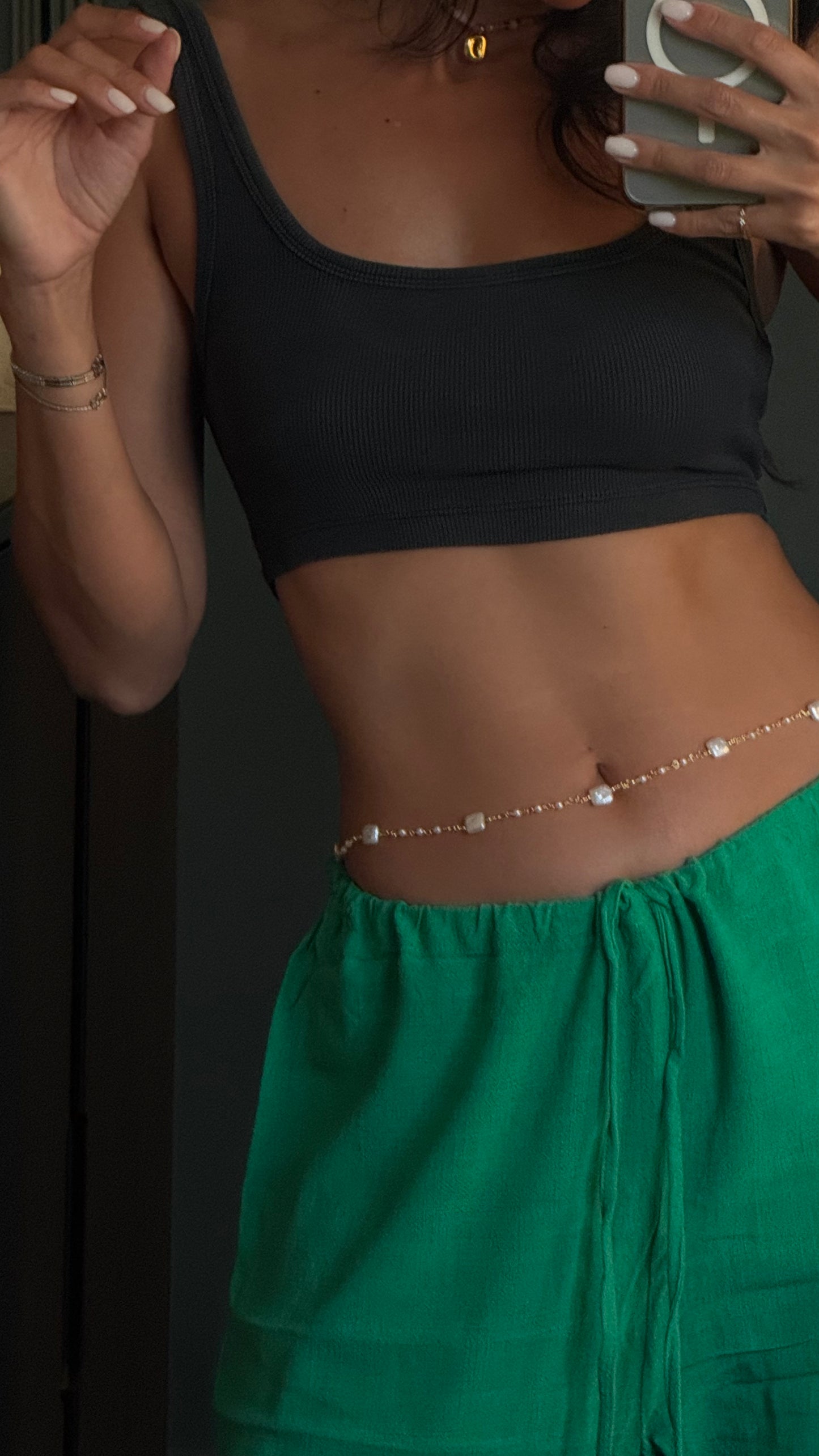 PEARLY BELLY CHAIN