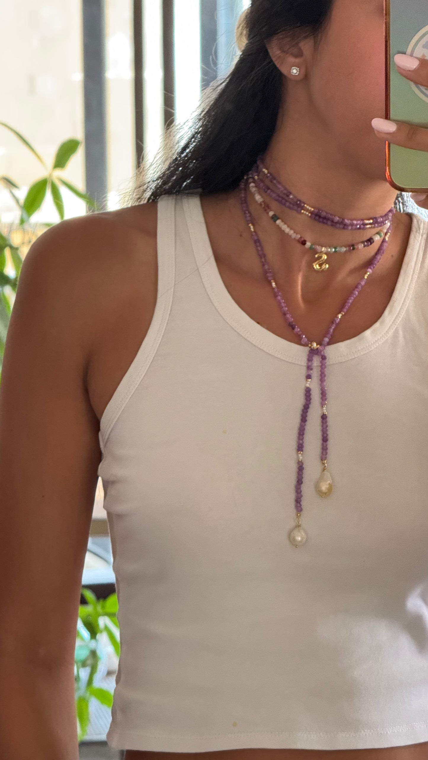 PERLA – LILAC NECKLACE