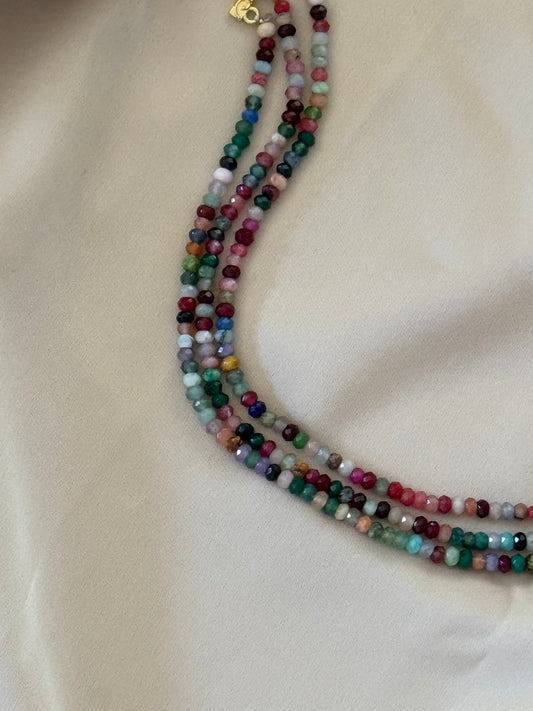COLORFUL JADE CHOKER