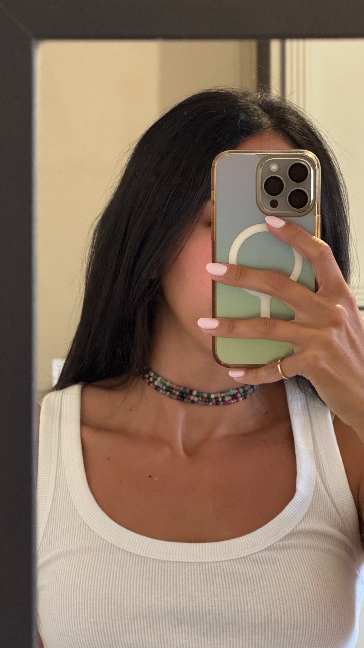 COLORFUL JADE CHOKER